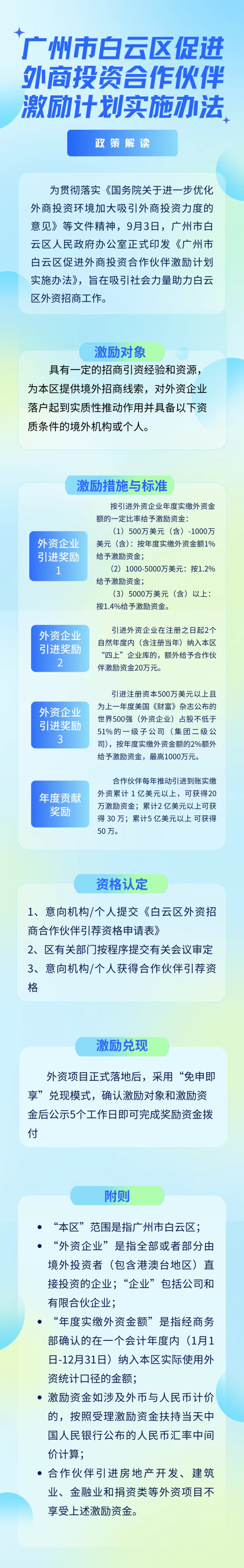 沪深股票配资 “免申即享”最高1000万元! 广州白云区出台外商投资新政